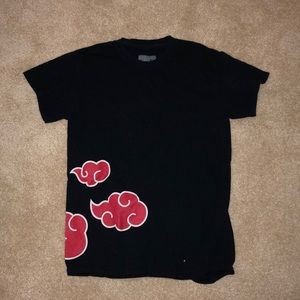 naruto itachi clouds t-shirt